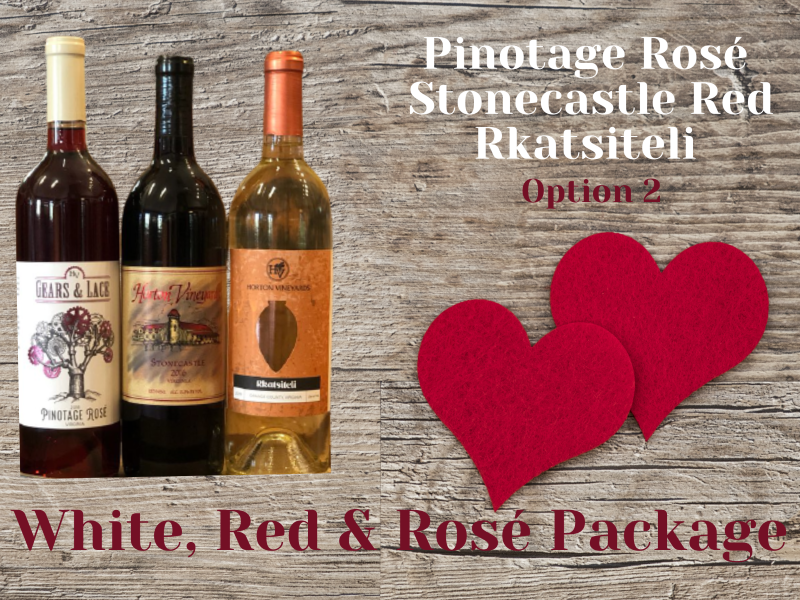 White, Rose, & Red Package- Option 2